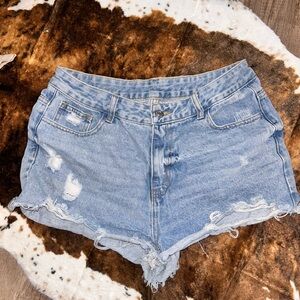 Distressed Denim Women Shorts